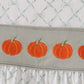 Sage pumpkin embroidery bow ruffle shorts set