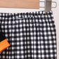 Black ghost spider embroidery pants set