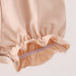 Khaki Pumpkin Smocked Ruffle Bubble