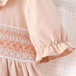 Khaki Pumpkin Smocked Ruffle Shorts Set