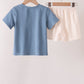 Blue Hallo Fall Y'ALL Pumpkin Shorts Set