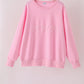 Pink bow pearl mom&me sweatshirt