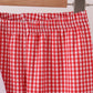 Red Football Embroidery Pants Set