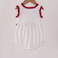 Red Alabama Roll Tide Embroidery Ruffle Bubble