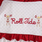 Red Alabama Roll Tide Embroidery Ruffle Bloomer Set