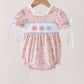 Pink Pumpkin Floral Embroidery Bubble