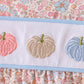 Pink Pumpkin Floral Embroidery Bubble