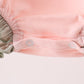 Pink pumpkin bow applique ruffle bubble