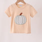 Khaki pumpkin applique top