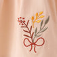 Khaki floral smocked bloomer set
