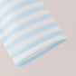 Blue airplane embroidery stripe vest set