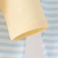 Blue airplane embroidery stripe pants set