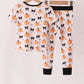 Bow pumpkin bamboo pajama set