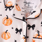 Bow pumpkin bamboo ruffle pajama set
