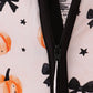 Bow pumpkin bamboo romper