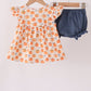 Pumpkin Bow Ruffle Bloomer Set