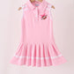Pink football sequin dress