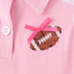 Pink football sequin dress