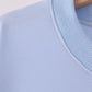 Blue football sequin mom&me top