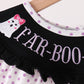 Black Ghost Embroidery Pants Set
