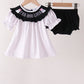 Black Ghost Embroidery Bloomer Set