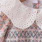 Floral smocked lace bubble