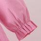 Pink corduroy lace smocked dress