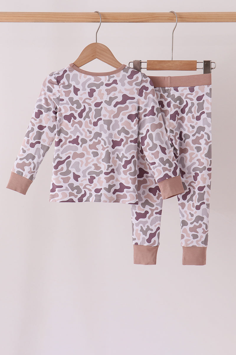 Camouflage bamboo pants set