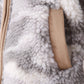 Grey camouflage fleece jacket