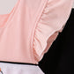 Pink Ghost Embroidery Ruffle Bloomer Set