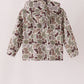 Camouflage deer embroidery hoodie