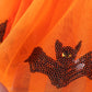 Orange pumpkin bat sequin tutu skirts