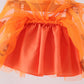 Orange pumpkin bat sequin tutu skirts