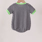 Black car embroidery checkered bubble
