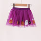 Purple pumpkin ghost sequin tutu skirts