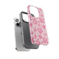 Pink Vintage Floral Tough Phone Case — Protective iPhone Cover