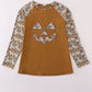 Halloween camouflage applique mom top