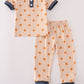 Khaki print pajamas set