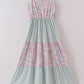 Garden gingham mom&me tiered dress