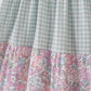 Garden gingham mom&me tiered dress