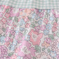 Garden gingham mom&me tiered dress