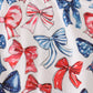 Bow print mom&me top