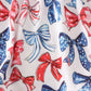 Bow print mom&me top