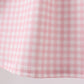 Pink strawberry embroidery gingham dress