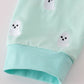 Green ghost embroidery pajamas set