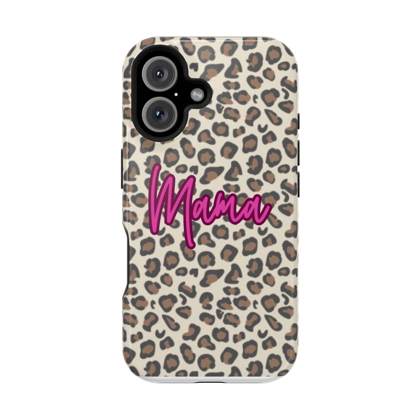 Mama Leopard Print Magnetic Impact Phone Case