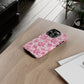 Pink Vintage Floral Tough Phone Case — Protective iPhone Cover