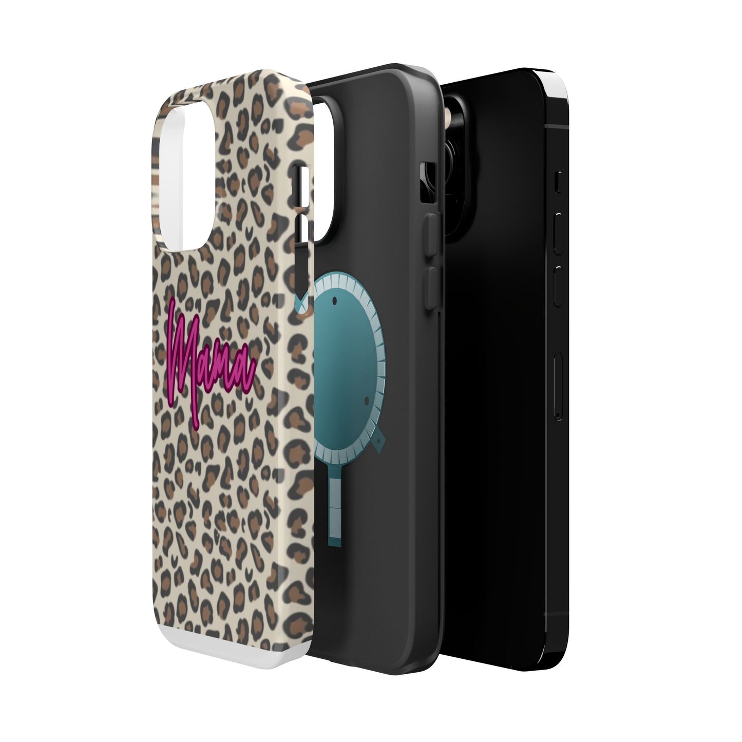 Mama Leopard Print Magnetic Impact Phone Case