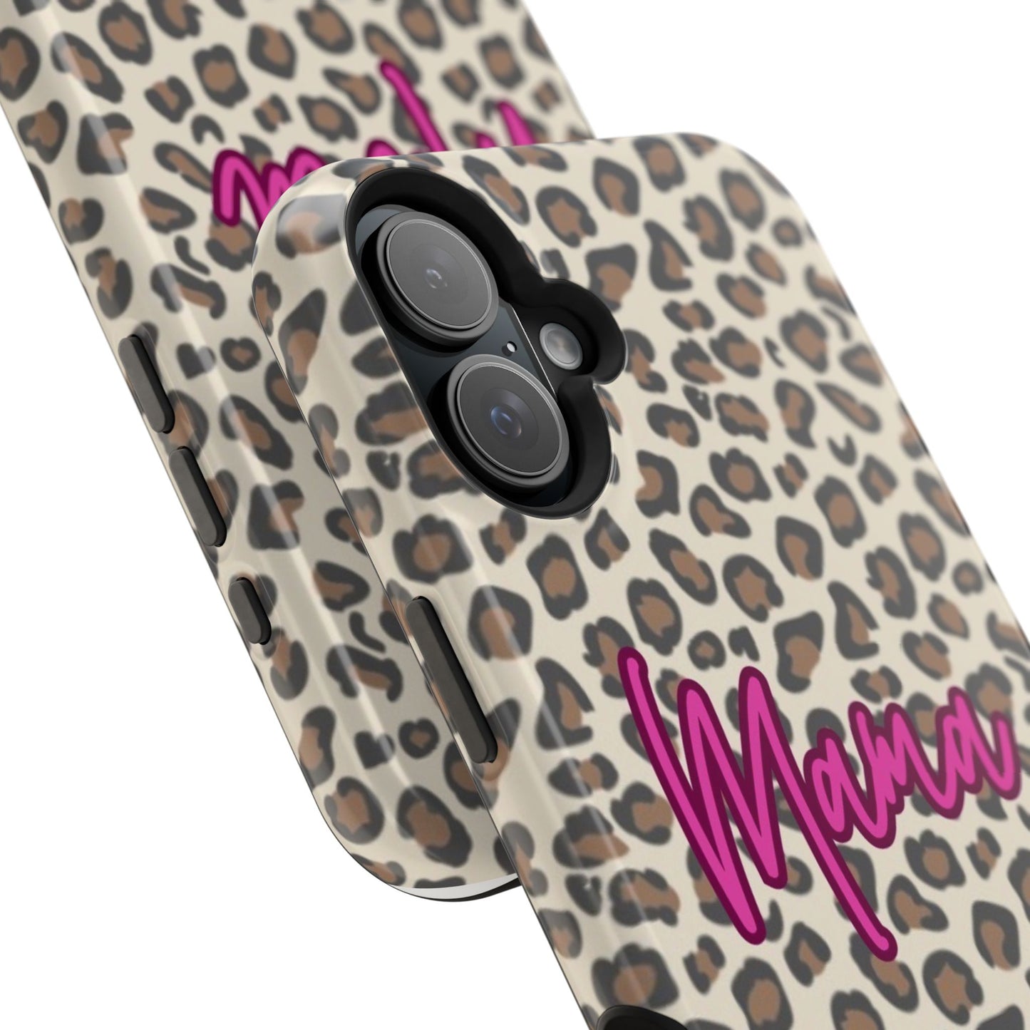 Mama Leopard Print Magnetic Impact Phone Case