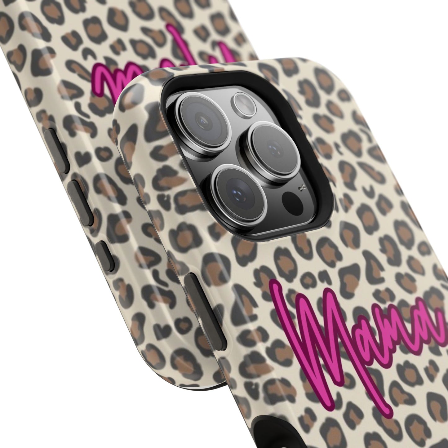Mama Leopard Print Magnetic Impact Phone Case